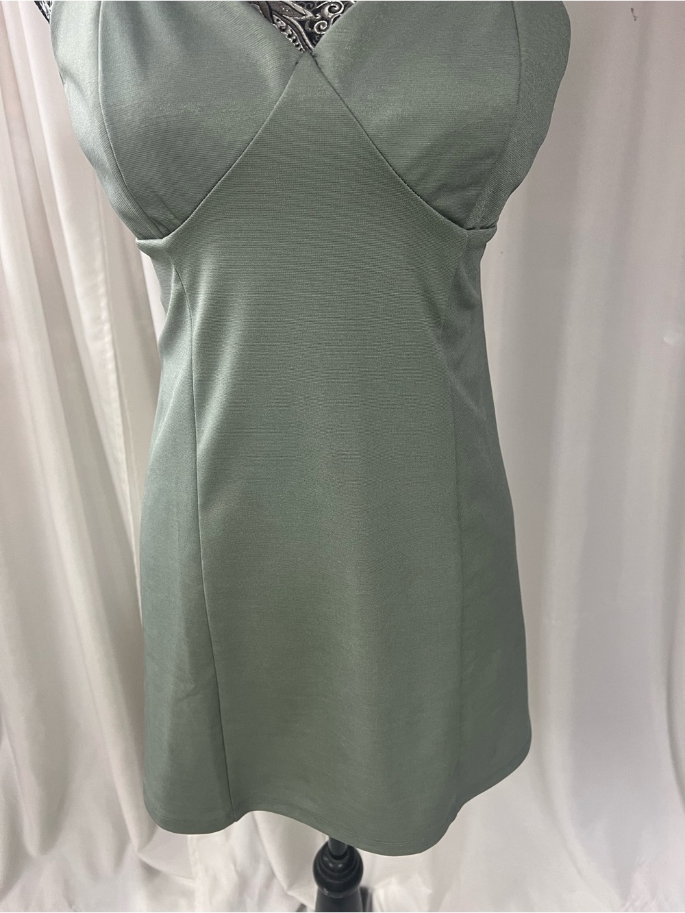 Kendall & Kylie sage green bustier mini dress-NWT - Picture 3 of 16